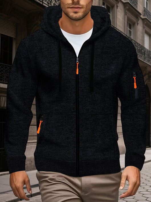 Suéter Deportivo con Capucha y Textura Jacquard para Hombre - Image 10