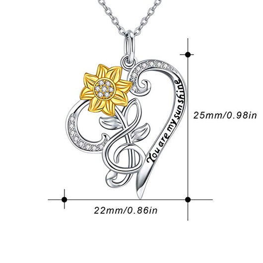 Collar Girasol en Plata Esterlina S925 - Image 4