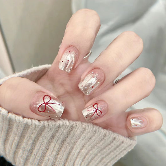 Uñas Postizas Cat Eye Rubor - Parches de Manicura Lista para Usar - Image 53