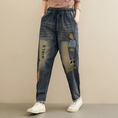 Jeans Casuales para Mujer con Bordado Artesanal - Image 12