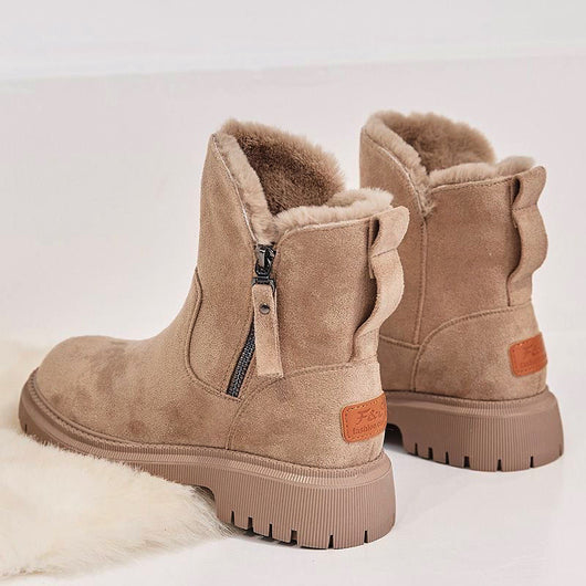 Botas de Invierno Impermeables Mujer - Gamuza Sintética con Suela Antideslizante - Image 7