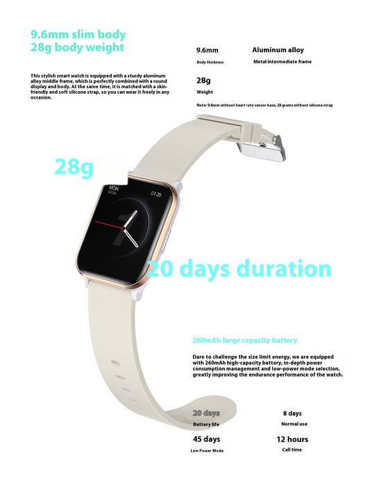 Reloj Inteligente Ultrafino con Llamadas Bluetooth y Monitor de Oxígeno - Image 12