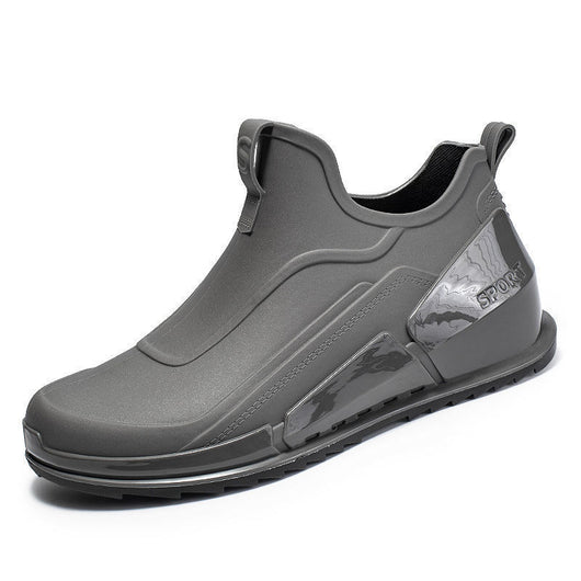 Botas de Lluvia Hombre Cortas con Suela Gruesa - Diseño Moderno Antideslizante - Image 4