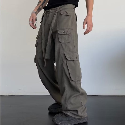 Pantalones Rectos Casual Hip Hop Vintage Tide Street - Image 2
