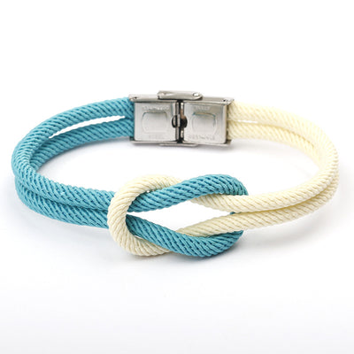 Pulsera Tejida Artesanal con Ancla Vintage - DIY - Image 3
