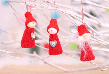 Set de 3 Figuras Navideñas Colgantes - Abuelo, Muñeco de Nieve y Niña - Image 6