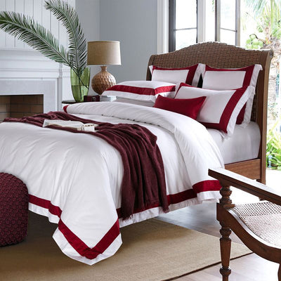 Juego de Cama Blanco 4 Piezas Algodón Puro Estilo Europeo - Image 9