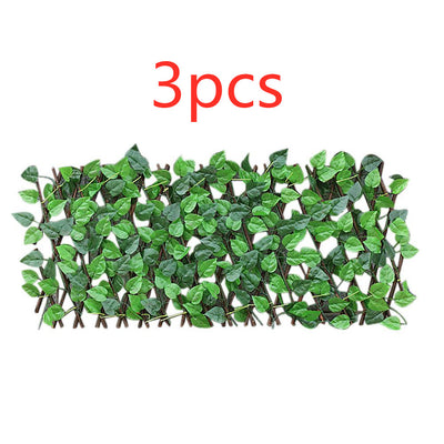 Valla de Privacidad con Hojas Artificiales Extensible para Jardín y Patio - Image 21