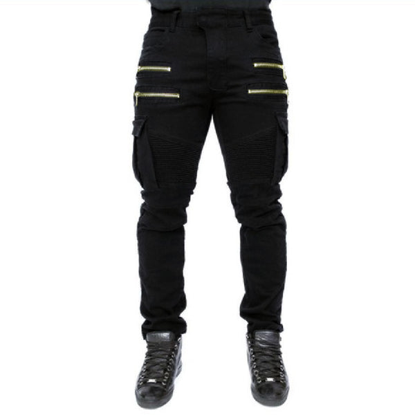 Pantalones Vaqueros Elásticos Trend Folds con Ajuste Perfecto