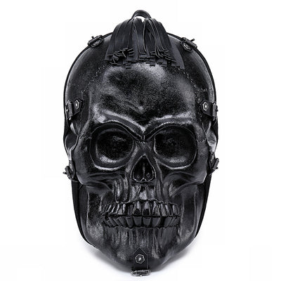 Mochila de Calavera 3D en PU - Diseño Urbano Multifuncional - Image 6