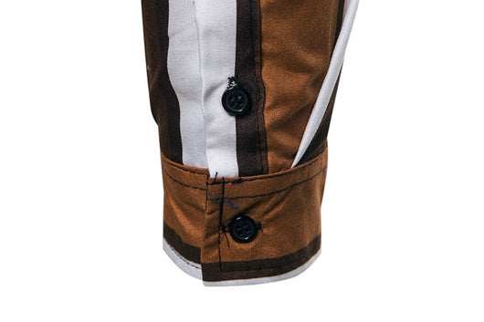 Camisa de Playa Entallada a Rayas con Mangas Largas - Estilo Británico - Image 25