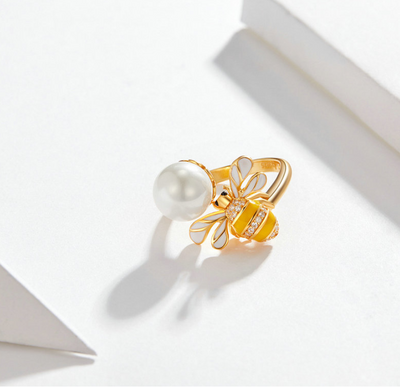 Anillo Decorativo de Abeja Coreano Ajustable - Joyería Trendy para Mujer - Image 3