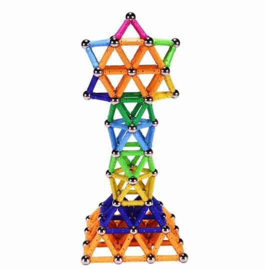 Juguete de Construcción Magnética con Varillas y Esferas de Metal - Bloques Educativos para Niños - Image 2