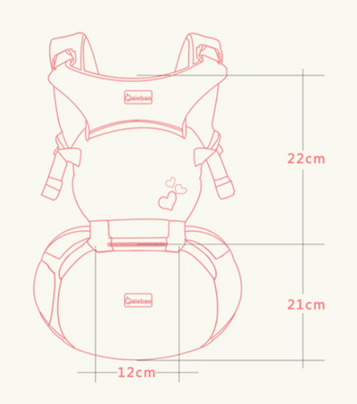 Cargador de Bebé Multifuncional 4 en 1 - Cintura y Cadera para Todas las Estaciones - Image 6