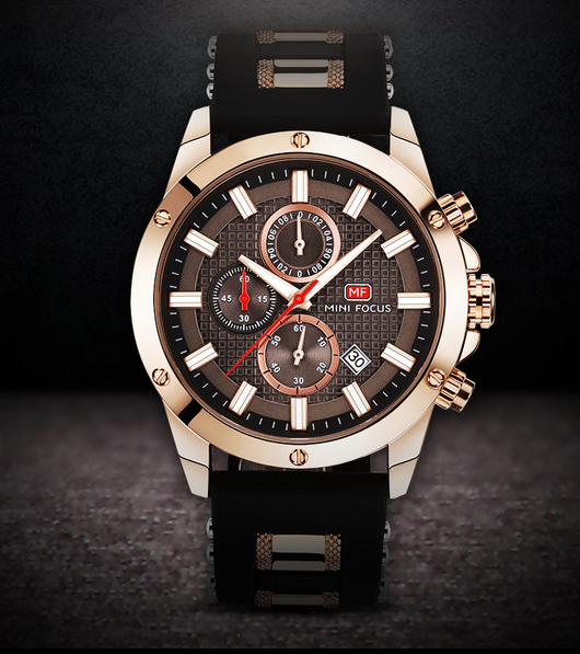 Reloj Deportivo de Negocios para Hombre con Cronógrafo de Tres Ojos - Image 9