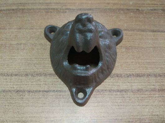 Abridor de Cerveza Cabeza de Oso de Hierro Fundido para Pared - Image 13