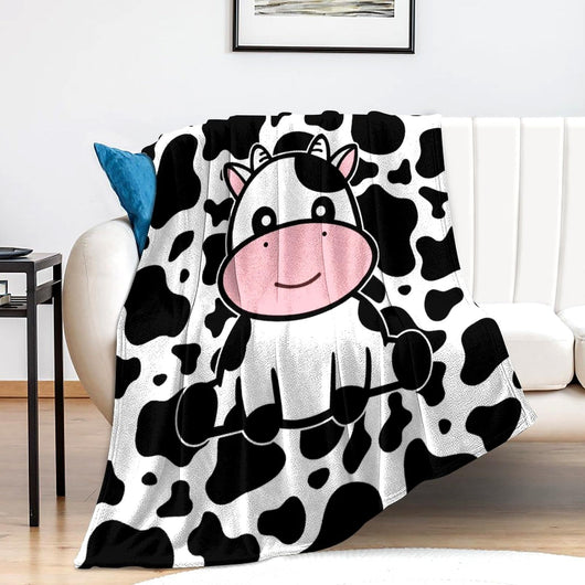 Manta Franela Digital Estampado de Vacas - Image 5