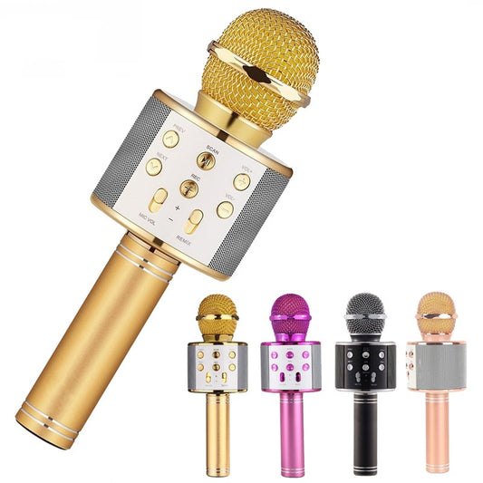 Micrófono Inalámbrico Bluetooth Portátil para Karaoke y Música