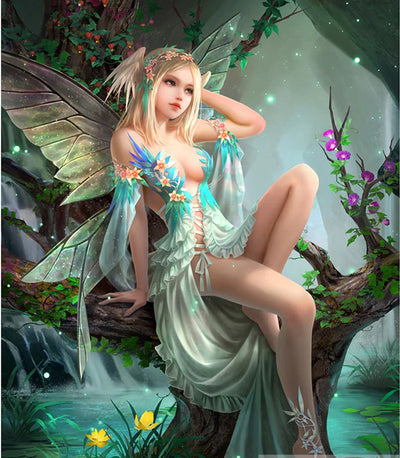 Pintura de Diamantes 5D - Ángel Mariposa