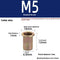 Plated Color Zinc Rivet Nut M5 100Pac