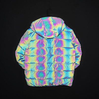 Chaqueta Invernal con Efecto Arcoíris Reflectante - Image 2