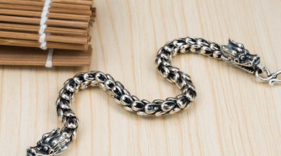Pulsera Grifo de Dragón para Hombre en Plata de Ley S925 - Image 8