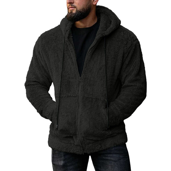 Chaqueta Cardigan Acolchada con Capucha para Hombre