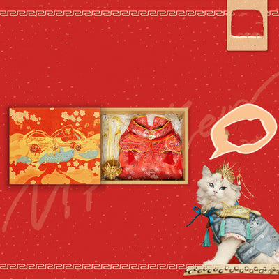 Traje Hanfu Tradicional para Mascotas - Caja de Regalo Exclusiva - Image 8