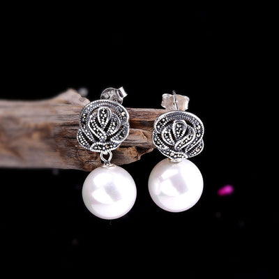 Aretes Marseille con Perlas de Piedra Fashion Strikes para Mujer - Image 3