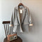 Conjunto de Blazer Cuadros Retro - Traje Vintage Clásico