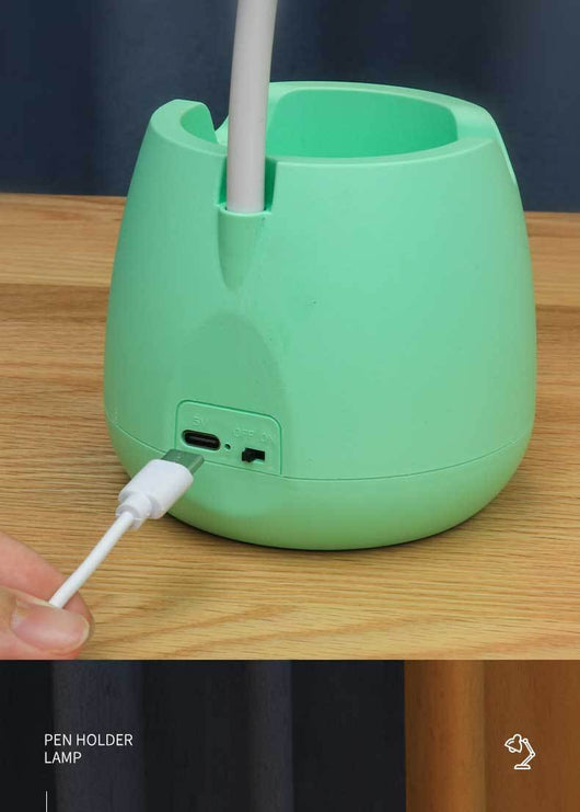 Lámpara de Escritorio LED Multifuncional con Organizador y Carga USB - Image 8