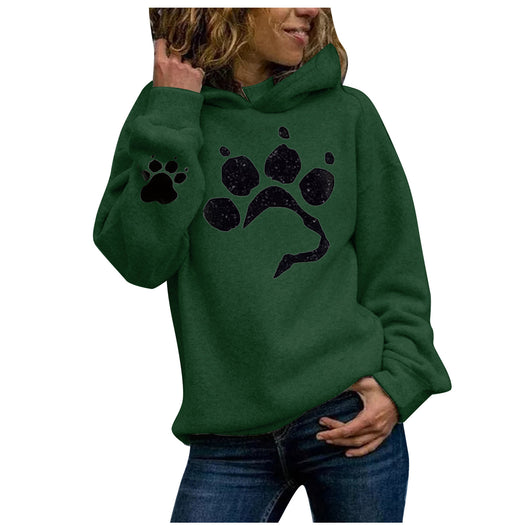 Suéter casual con diseño de patitas de gato - Image 2