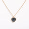 Collar de Cobre con Circón Colorido y Elemento de Amor