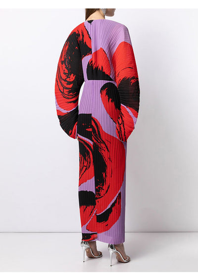 Vestido Holgado Manga Larga con Estampado Texturizado - Image 8