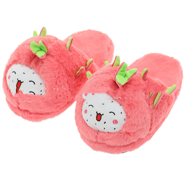 Pantuflas Cómodas con Diseño de Frutas Tropicales para Mujer