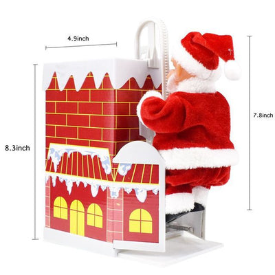 Papá Noel Escalador Eléctrico - Decoración Navideña Animada - Image 3
