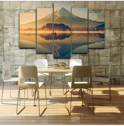 Cuadro Decorativo Paisaje Montaña y Lago - Lienzo Artístico para Pared - Image 2