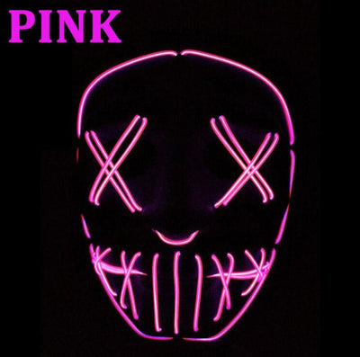 Máscara de Mascarada LED Highlight EL Wire para Halloween - Image 8