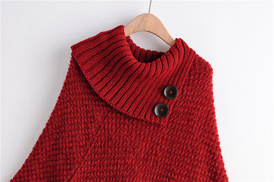 Poncho Suéter con Hebillas y Borlas - Image 17