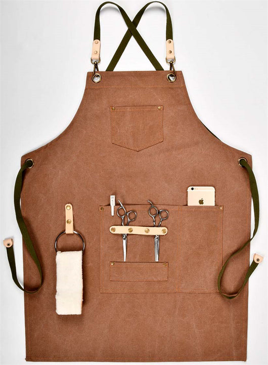 Delantal de Trabajo Vintage Lona y Cuero - Estilo Artesanal - Image 12