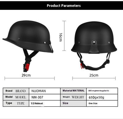 Casco Motociclista Medio Unisex Negro Mate - Image 7