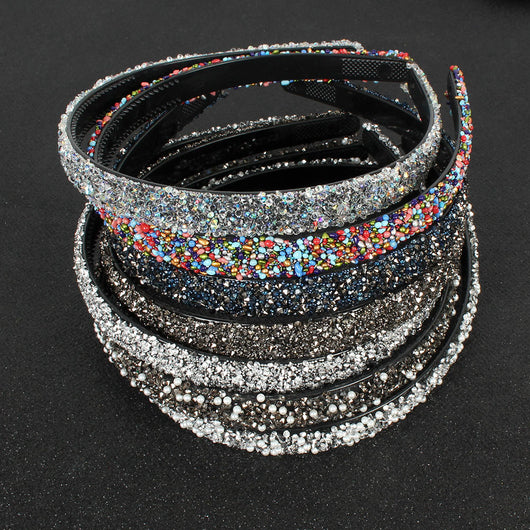Diadema Semicircular Retro con Diamantes de Colores - Image 12