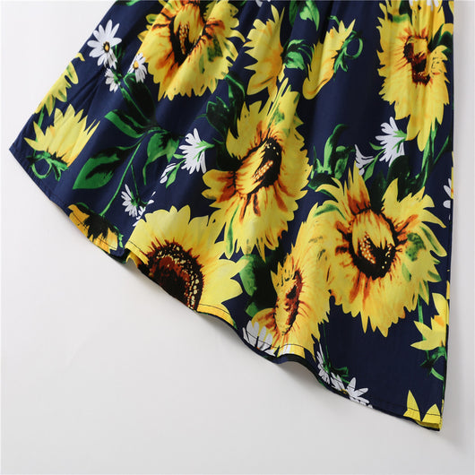 Vestido para Niñas con Estampado de Girasoles - Image 4