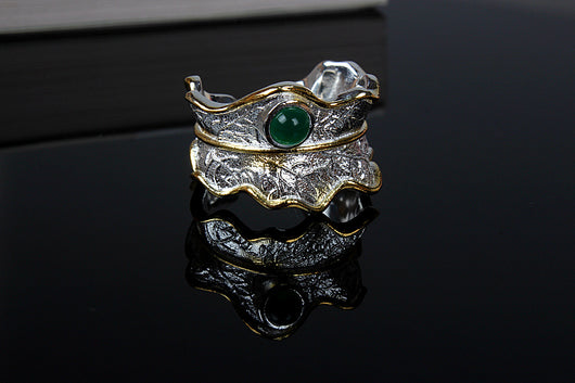 Anillo de Gema Hoja Exuberante - Image 18