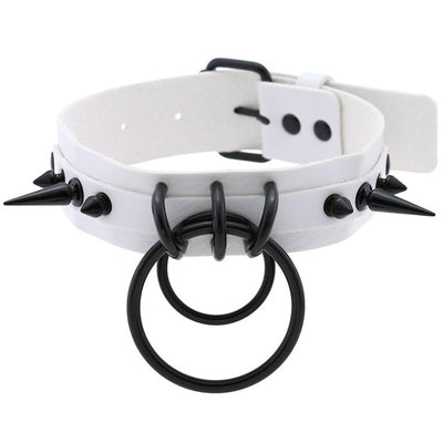 Collar Choker Punk con Remaches y Hebilla - Unisex Negro - Image 30