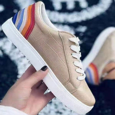 Zapatillas Blancas para Mujer con Cordones - Diseño Versátil y Cómodo - Image 3