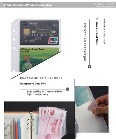 Bolsa Organizadora Transparente con Cierre para Cuadernos A5/A6 y Tarjetas - Image 21