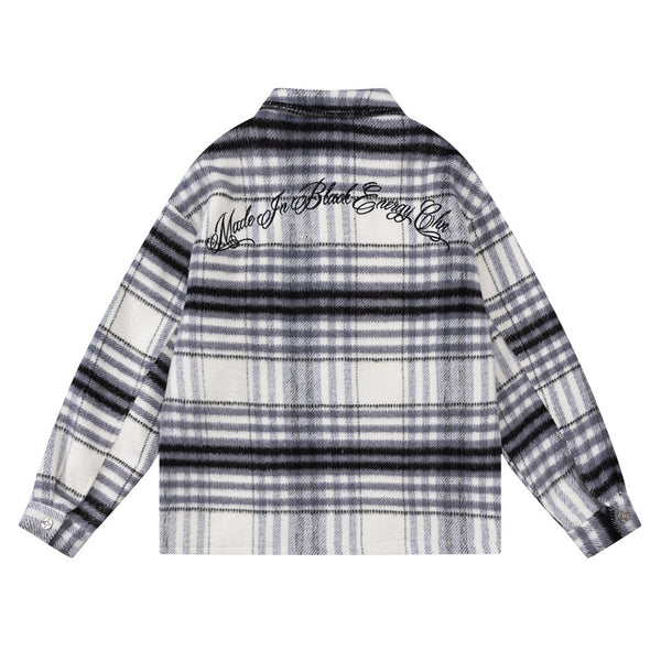 Chaqueta Acolchada de Cuadros para Hombre - Otoño e Invierno