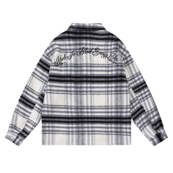 Chaqueta Acolchada de Cuadros para Hombre - Otoño e Invierno