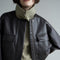 Chaqueta de Cuero Corta Estilo Británico para Mujer